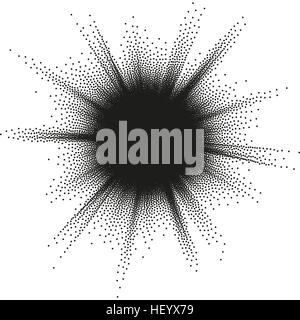 Explosion mit Sterne platzen. EPS 10 Stock Vektor