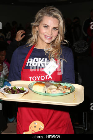 Los Angeles, CA, USA. Dezember 2016. 23. Dezember 2016 – Los Angeles, Kalifornien – Sonia Rockwell. Die Weihnachtsfeier der Los Angeles Mission fand in der Los Angeles Mission statt. Foto: F. Sadou/AdMedia © AdMedia/Alamy Live News Stockfoto