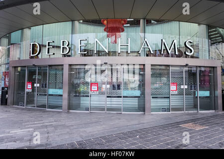 Liverpool, Vereinigtes Königreich. 25. Dezember 2016. Die Straßen von Liverpool Stadtzentrum verlassen am Morgen des ersten Weihnachtsfeiertag (Sonntag, Dezember 25,2016). Bildnachweis: Christopher Middleton/Alamy Live-Nachrichten Stockfoto