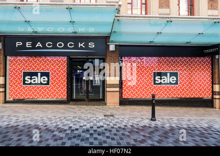 Liverpool, Vereinigtes Königreich. 25. Dezember 2016. Die Straßen von Liverpool Stadtzentrum verlassen am Morgen des ersten Weihnachtsfeiertag (Sonntag, Dezember 25,2016). Bildnachweis: Christopher Middleton/Alamy Live-Nachrichten Stockfoto