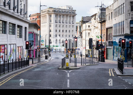 Liverpool, Vereinigtes Königreich. 25. Dezember 2016. Die Straßen von Liverpool Stadtzentrum verlassen am Morgen des ersten Weihnachtsfeiertag (Sonntag, Dezember 25,2016). Bildnachweis: Christopher Middleton/Alamy Live-Nachrichten Stockfoto