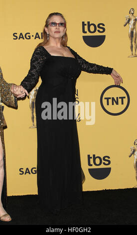 Los Angeles, Ca, USA. 25. Januar 2016. Carrie Fisher bei der 21. jährlichen SAG Awards Press Room in Los Angeles, Kalifornien am 25. Januar 2015. © Faye lernen/Medien Punch/Alamy Live-Nachrichten Stockfoto