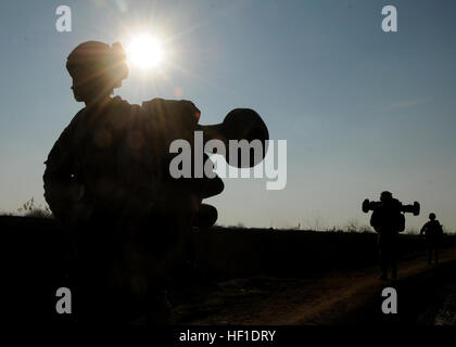 HELMAND, Afghanistan--britischen Royal Marine Commandos nehmen Sie Teil an der Operation Sond Chara, die Clearance von Nad-e-Ali-Bezirk der Provinz Helmand im Süden Afghanistans von afghanischen nationalen Sicherheitskräfte und Soldaten im Einsatz mit der International Security Assistance Force 42-Commando Ende Dezember. Ziel der Operation war zu Stabilzation zum Bezirk bringen und erhöhen Sie die Sicherheit, Lashkar Gah und sichere Bedingungen für Wählerregistrierung noch in diesem Jahr. ISAF-Foto vom US Marine Corps Corporal John Scott Rafoss freigegeben () Operation Sond Chara DVIDS141251 Stockfoto