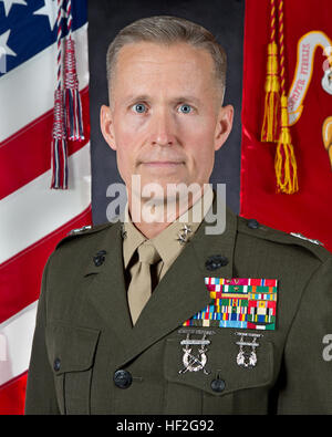 US Marine Corps General Joseph F. Dunford Jr., posiert für Befehl Board Porträt im Pentagon, Washington, D.C. 19. September 2014. (Foto: U.S. Marine Corps CPL. Michael C. Guinto / veröffentlicht) Carl E. Mundy, III (2) Stockfoto