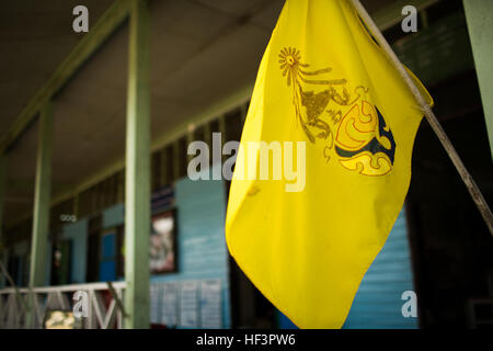 Während der Cobra Gold 2016 bauen US-amerikanische, Royal Thai, singapurische und chinesische Servicemitarbeiter Klassenzimmer an der Wat Ban Mak School in Saraburi, Thailand. Die Übung konzentriert sich auf humanitäre Maßnahmen, das Engagement der Gemeinschaft und die medizinische Unterstützung der lokalen Zivilbevölkerung. Stockfoto