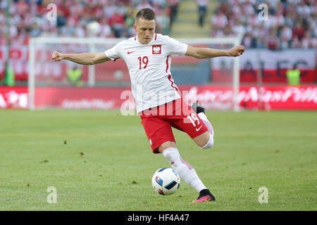 Krakau, Polen - 6. Juni 2016: Inernational freundlich Fußball Spiel Polen - Litauen o/p Piotr Zielinski Stockfoto