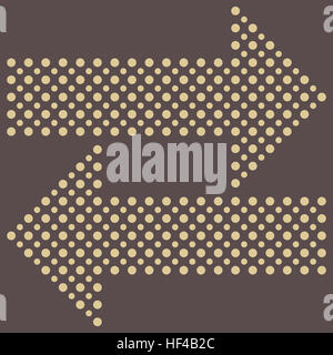 Fein gestrichelten Pfeile Stockfoto