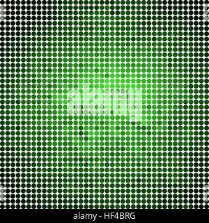 abstraktes Vektor Runde Punkte Hintergrund - grün gefärbt Stock Vektor