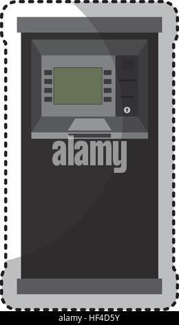 elektronischer Spender Bargeld isoliert Symbol Vektor-Illustration-design Stock Vektor