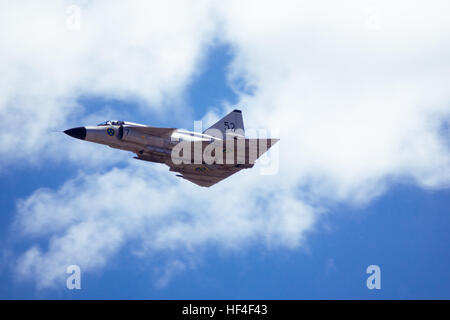 37 Viggen schwedischen Kämpfer im Flug Stockfoto