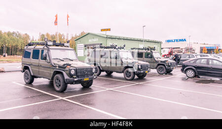 Schwedische militärische G-Wagen SUV Stockfoto