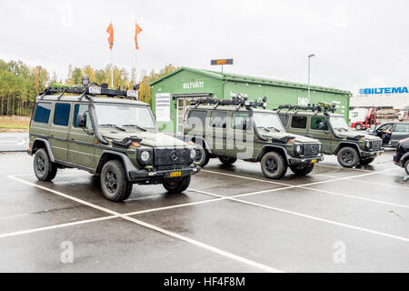 Schwedische militärische G-wagen Stockfoto