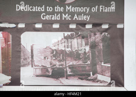 Die Ehre-Tour der Ira Soldaten - 08/01/2012 - Nord Irland / Ulster / Belfast - einige ex-Soldaten der IRA sind heute Teil des Cloiste, Verband schlägt politische Führungen durch Belfast und Derry - Olivier Goujon / Le Pictorium Stockfoto