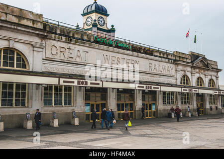 Cardiff Central Railway Station North Front, Cardiff City, Wales Stockfoto