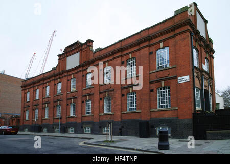 Das Elefantenhaus, Gebäude, konvertiert Hawley Crescent, Camden Town, der ehemaligen Brauerei Elefant jetzt Büros. Stockfoto
