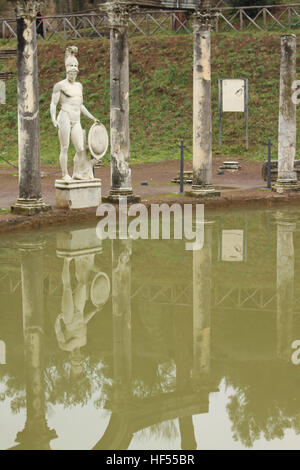 Villa Adriana Canopus Hauptteil mit Bögen Stockfoto