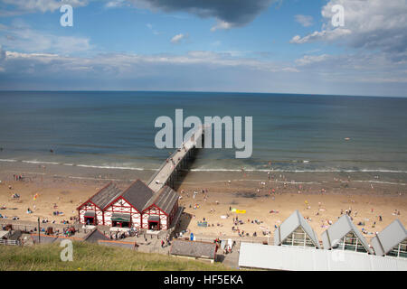 Saltburn-by-the-Sea und Saltburn Pier Cleveland offiziell Teil von North Yorkshire England Stockfoto