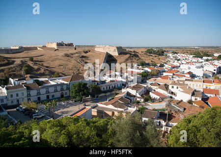 Die Forte Sao Sebastiao in der Stadt von Castro Marim an der Ost-Algarve im Süden von Portugal in Europa. Stockfoto