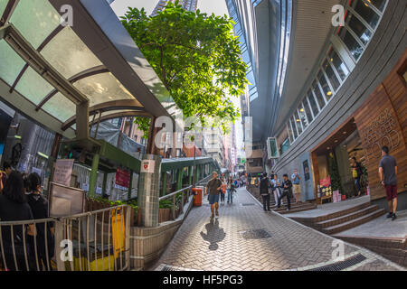 Soho Mid-Levels Escalator Stockfoto