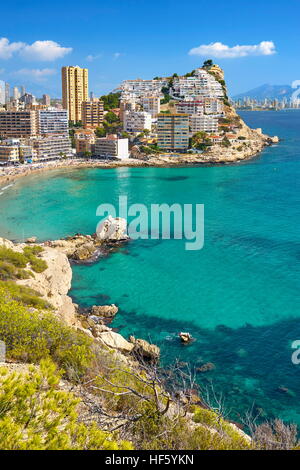 Stadtbild von Benidorm, Spanien Stockfoto