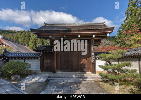 Eingang zum Kokedera (Moos) Rinzai-Zen-buddhistischen Tempel (Koinzan Saiho-Ji), Kyoto, Japan Stockfoto