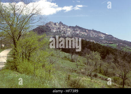 Republik SAN MARINO ist ein einer Mikro-Staat in Italien auf der Seite des Apennins umgeben von Italien Stockfoto