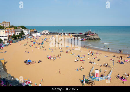 Viking Bay Beach, Broadstairs, Isle of Thanet, Thanet Bezirk, Kent, England, Vereinigtes Königreich Stockfoto