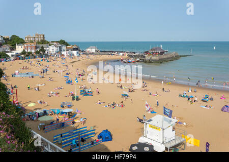 Viking Bay Beach, Broadstairs, Isle of Thanet, Thanet Bezirk, Kent, England, Vereinigtes Königreich Stockfoto