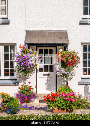 Eine malerische Hütte - Polperro an der südlichen Küste von Cornwall. Stockfoto