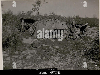Unterstützung auf der Hermada während des Ersten Weltkriegs Stockfoto