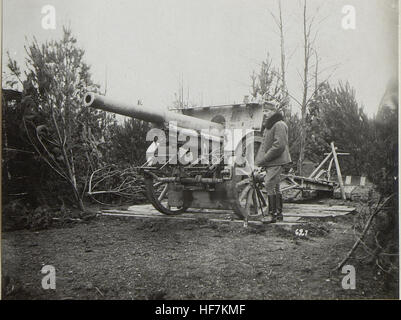 Dieses Bild aus der Serie „Kriegsalbum 95“, Teil der Europeana-Sammlungen, zeigt das deutsche Militär während des Ersten Weltkrieges. Das Foto zeigt Soldaten, die in Kriegszeiten aktiv waren, und liefert historische Dokumentation des Konflikts. Stockfoto