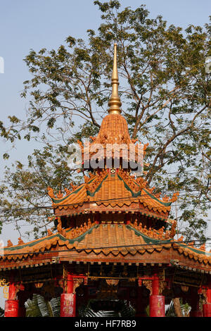 Die chinesische Pagode im Lumpini Park, Bangkok, Thailand Stockfoto