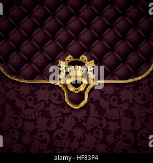 Elegante Goldrahmen banner Stock Vektor