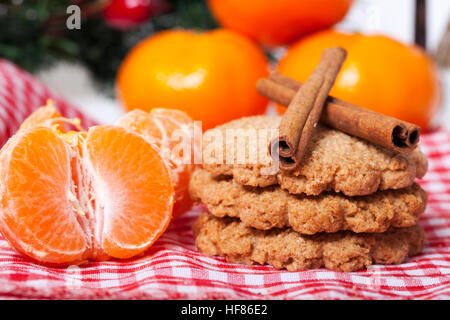 Integral Keks, gesundes Essen, selektiven Fokus und kleine Schärfentiefe Stockfoto