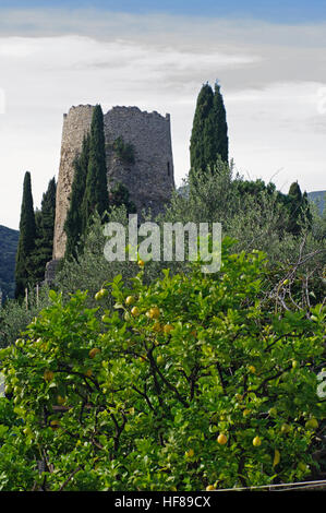 Dies ist die so genannte Grab des berühmten römischen Staatsmann, Philosoph und Schriftsteller Marcus Tullius Cicero, in Formia (Italien) Stockfoto