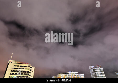 China. 29. Dezember 2016. Das Gewitter in Binzhou, Ost-China Shandong Provinz. © SIPA Asien/ZUMA Draht/Alamy Live-Nachrichten Stockfoto