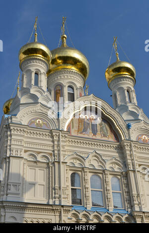 Russisch-Orthodoxe Kirche St. Peter Und Paul, König-Georg-Straße, Karlsbad, stilsicheren, Russisch-orthodoxe Kirche St. Peter und Paul, Koenig Georg s Stockfoto