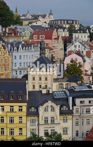 Altbauten, Kurzentrum, Karlsbad, stilsicheren, Altbauten, Gesundheitszentrum Resort, Karls Bad, Tschechien Stockfoto