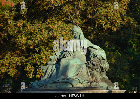 Sissi-Denkmal, Budapest, Ungarn, Sissi Denkmal, Ungarisch Stockfoto