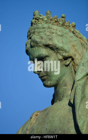 Sissi-Denkmal, Budapest, Ungarn, Sissi Denkmal, Ungarisch Stockfoto