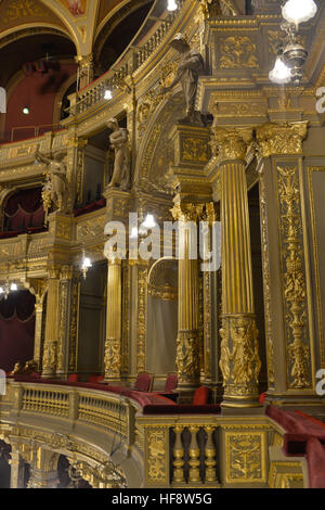 Kaiserloge, Staatsoper, Andrassy Ut, Budapest, Ungarn, Imperial box, Staatsoper, Ungarn Stockfoto