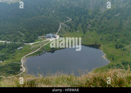 Bergsee, Maly Staw, Riesengebirge, Polen, Mountain Lake, Riesengebirge, Polen Stockfoto