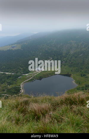 Bergsee, Maly Staw, Riesengebirge, Polen, Mountain Lake, Riesengebirge, Polen Stockfoto