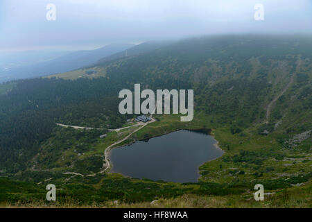 Bergsee, Maly Staw, Riesengebirge, Polen, Mountain Lake, Riesengebirge, Polen Stockfoto