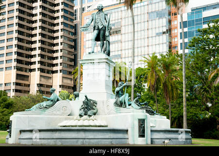 Captain Arthur Phillip Brunnen - Sydney - Australien Stockfoto