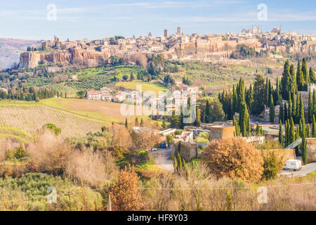 Orvieto, eine Stadt in der Region Provinz Terni, Umbrien, Italien. Stockfoto