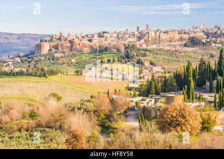 Orvieto, eine Stadt in der Region Provinz Terni, Umbrien, Italien. Stockfoto