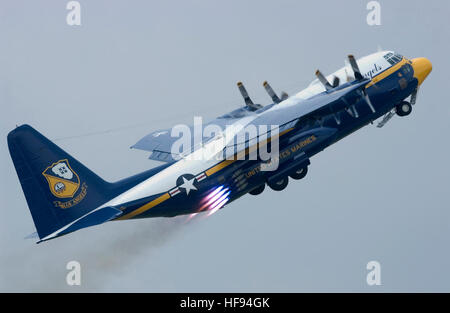 US Marine Foto C-130T Hercules Blue Angels Stockfoto