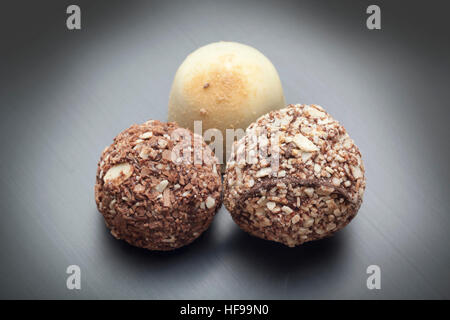 Schokoladen-Trüffel Süßwaren Stockfoto
