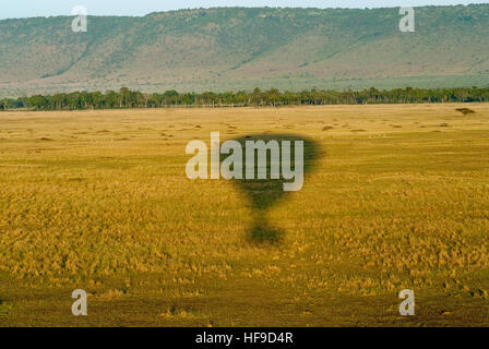 Ballon-Schatten auf der Masai Mara Stockfoto